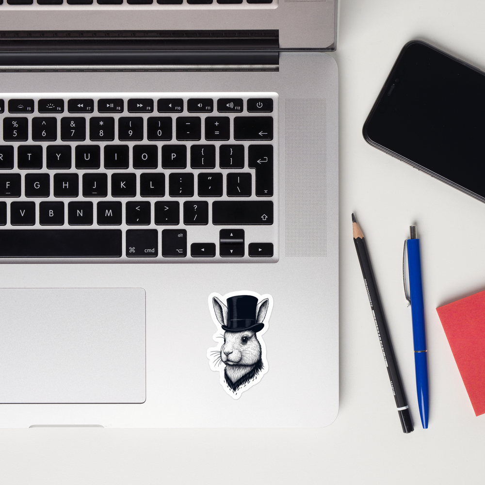 Dapper Hare: Vinyl Stickers