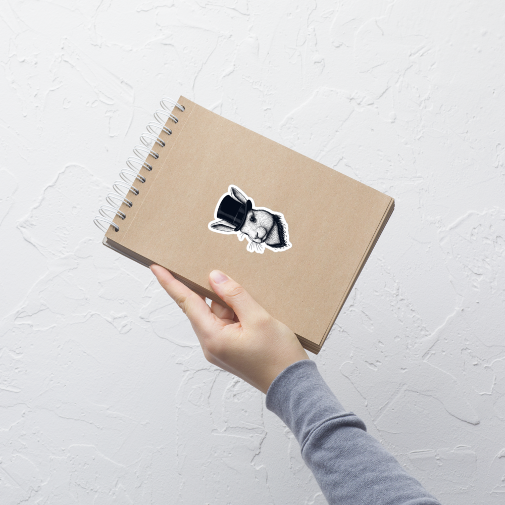 Dapper Hare: Vinyl Stickers