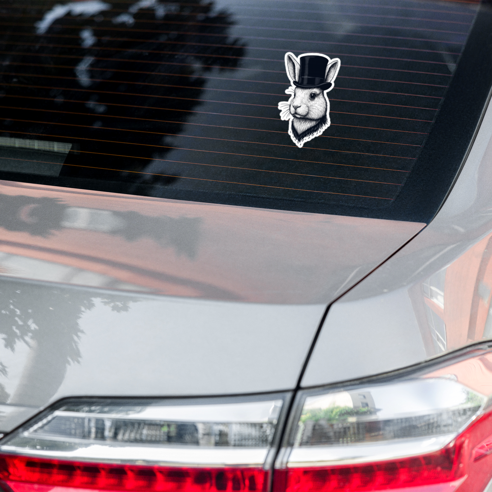 Dapper Hare: Vinyl Stickers