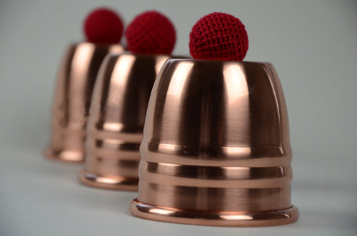 Cups & Balls (Copper) - Available at pipermagic.com.au