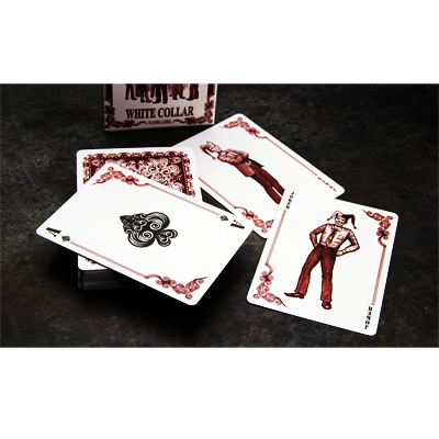 Bicycle White Collar Playing Cards by Collectable Playing Cards - Available at pipermagic.com.au
