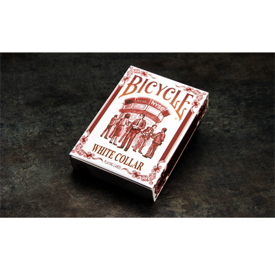 Bicycle White Collar Playing Cards by Collectable Playing Cards - Available at pipermagic.com.au
