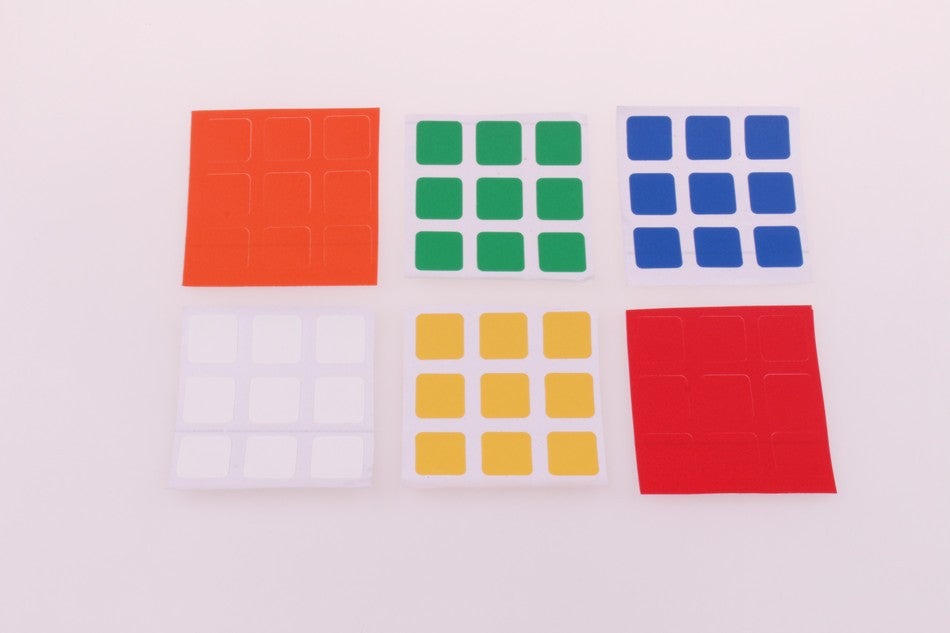 3x3 Puzzle Cube - Replacement Stickers - Available at pipermagic.com.au