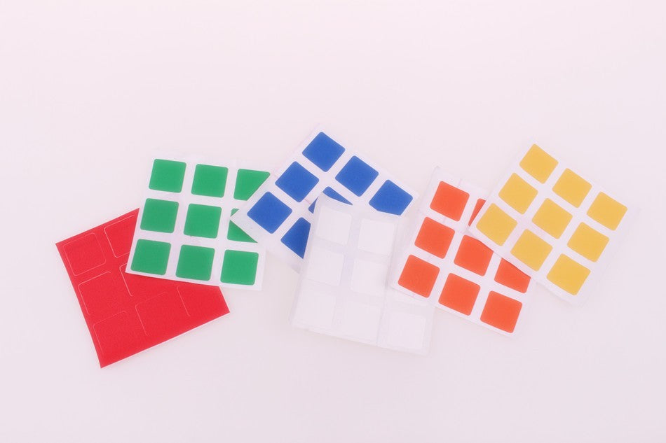 3x3 Puzzle Cube - Replacement Stickers - Available at pipermagic.com.au