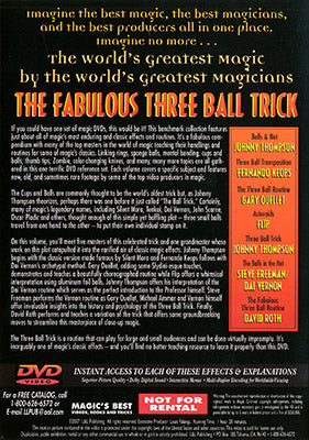 Fabulous Three Ball Trick (World's Greatest Magic) - DVD PROMO