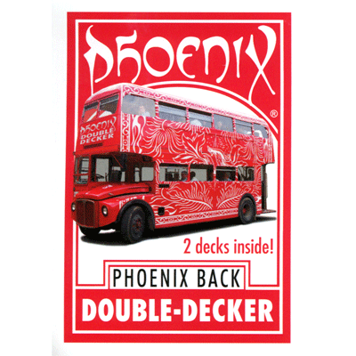 Phoenix Parlour Double Decker (Red/Blue) by Card-Shark - Available at pipermagic.com.au