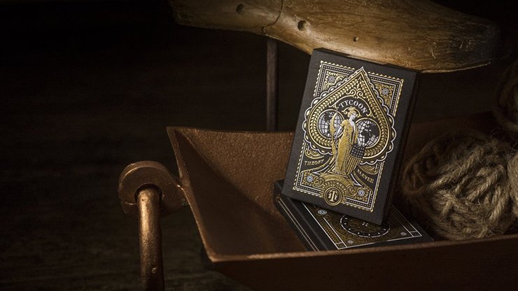 Tycoon Playing Cards (Black) by theory11 - Piper Magic