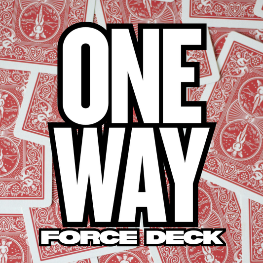 One Way Force Playing Cards - Bicycle (Red)