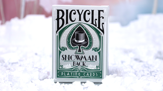Bicycle Snowman (Green) Playing Cards