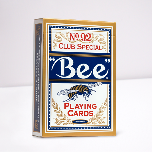 Bee Playing Cards Gold Poker (Blue)