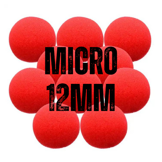 Micro Super Soft Sponge Ball (Red) Bag of 10 from Magic by Gosh
