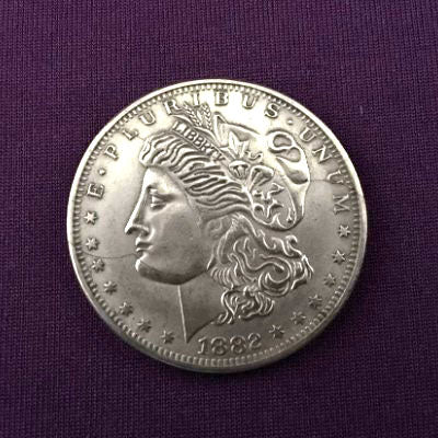 Folding Coin (Morgan Dollar) - Available at pipermagic.com.au