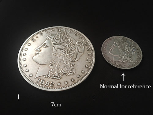 Jumbo Morgan Dollar (7cm) - Available at pipermagic.com.au