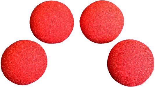 2 3/4 inch PRO Sponge Ball (Red) Pack of 4 from Magic by Gosh
