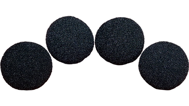 3 inch Super Soft Sponge Ball (Black) Pack of 4 from Magic by Gosh