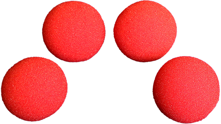 2 inch Super Soft Plus Sponge Ball (Red) Pack of 4 from Magic by Gosh
