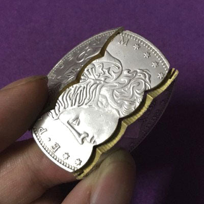 Folding Coin (Morgan Dollar) - Available at pipermagic.com.au