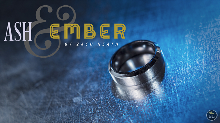 Ash and Ember Silver Beveled Size 10 (2 Rings) by Zach Heath  - Trick
