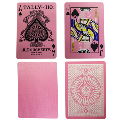 Tally Ho Reverse Circle back (Pink) Limited Ed. by Aloy Studios / USPCC - Available at pipermagic.com.au