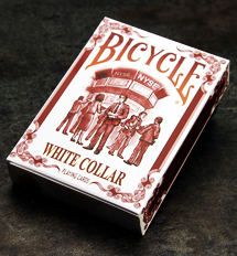 Bicycle White Collar Playing Cards by Collectable Playing Cards - Available at pipermagic.com.au