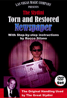 Slydini Newspaper Tear (With DVD) by Rocco Silano - Trick - Available at pipermagic.com.au