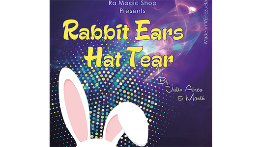 Rabbit Ears Hat Tear by Ra El Mago and Julio Abreu - Tricks - Available at pipermagic.com.au