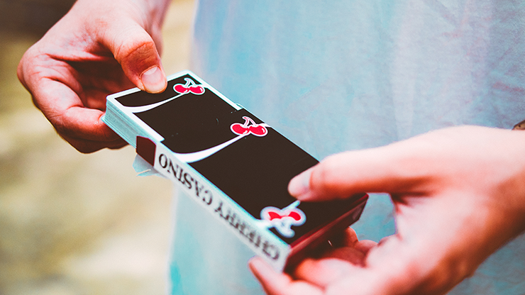 Cherry Casino True Black (Black Hawk) Playing Cards by Pure Imagination Projects