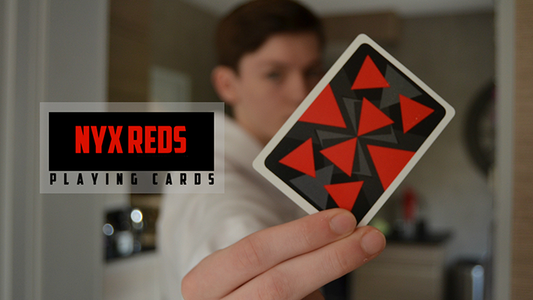 Nyx Reds Playing Cards - Available at pipermagic.com.au