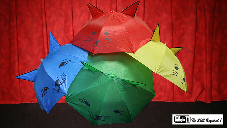 Umbrella Production Silk by Mr. Magic (4 Umbrellas) - Trick