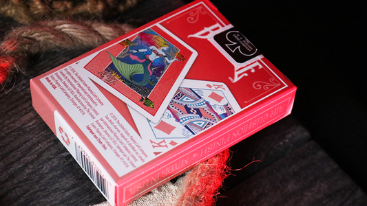 Mermaid Playing Cards (Red) by US Playing Card Co - Available at pipermagic.com.au