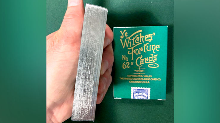 Limited Edition Ye Witches' Silver Gilded Fortune Cards (2 Way Back)(TEAL BOX) - Available at pipermagic.com.au