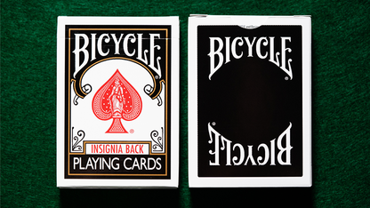 Bicycle Insignia Back (Black) Playing Cards - Available at pipermagic.com.au