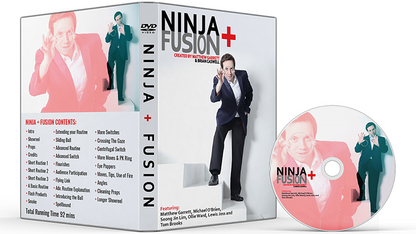 Ninja+ Fusion in Black Chrome (With Online Instructions) by Matthew Garrett & Brian Caswell - Trick
