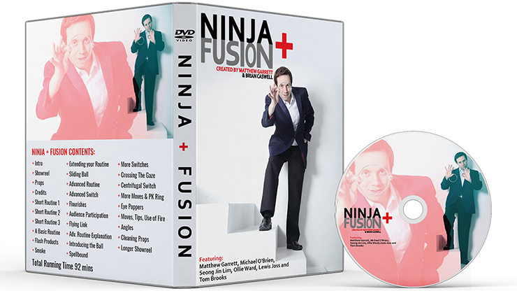 Ninja+ Fusion in Dark Black (With Online Instructions) by Matthew Garrett & Brian Caswell - Trick