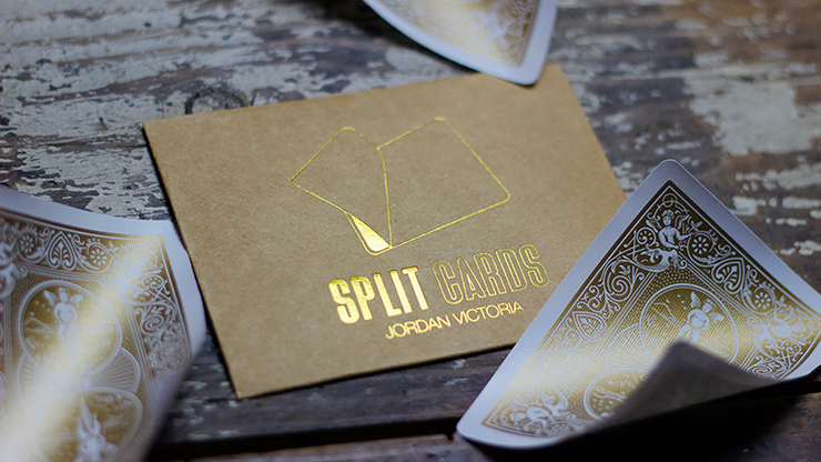 COLORED Split Cards 10 ct. (Gold) by PCTC - Trick