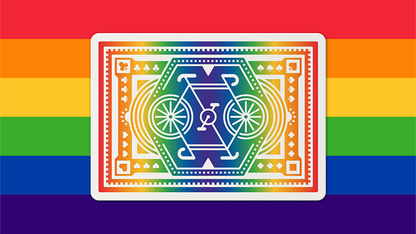 DKNG Rainbow Wheels (Purple) Playing Cards by Art of Play
