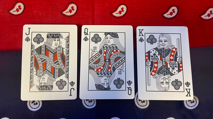 Gilded Bicycle Bandana (Red) Playing Cards