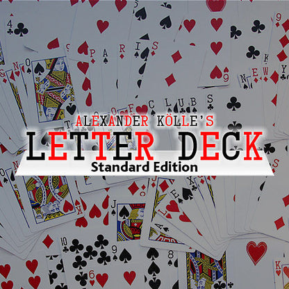 Letter Deck by Card Shark - Available at pipermagic.com.au