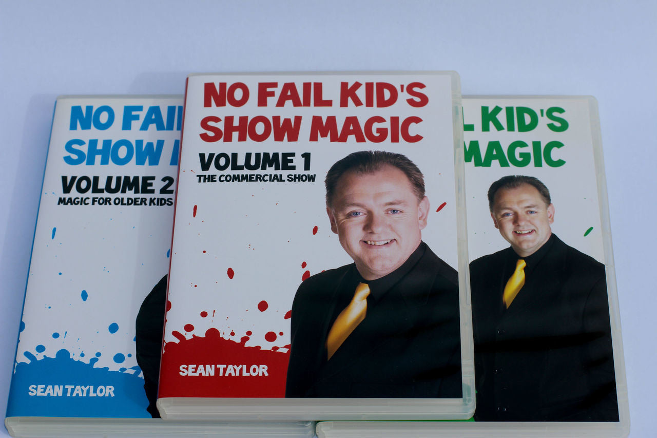 No Fail Kid's Show Magic - Sean Taylor (3 DVD Set) - Available at pipermagic.com.au