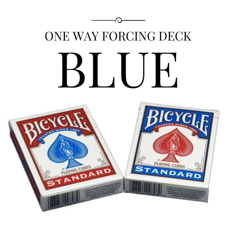 One Way Force Deck - Bicycle (Blue) - Available at pipermagic.com.au