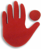 Big Red Hand trick by Goshman - Available at pipermagic.com.au