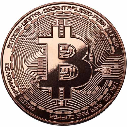 Bitcoin Medallion (Silver Dollar Size) - Available at pipermagic.com.au