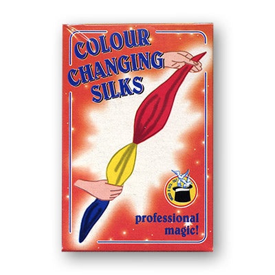 Color Changing Silks 4 color silks 12 inch (red/yellow bo x) by Vincenzo Di Fatta - Trick
