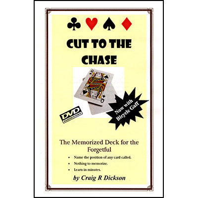 Cut to the Chase by Craig R. Dickson - DVD - Available at pipermagic.com.au