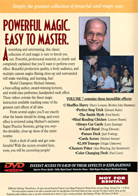 Easy To Master Card Miracles - Volume 7 by Michael Ammar - DVD