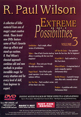 Extreme Possibilities - Volume 3 by R. Paul Wilson - DVD