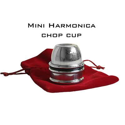 Mini Harmonica Chop Cup (Aluminum) by Leo Smetsers - Trick - Piper Magic
