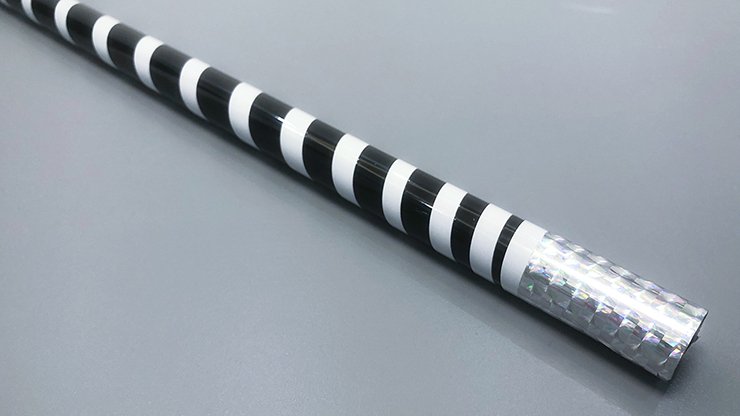 The Ultra Cane (Appearing / Metal) Black / White Stripe by Bond Lee - Trick - Piper Magic