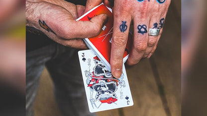 Trash & Burn (Red) Playing Cards by Howlin' Jacks - Piper Magic