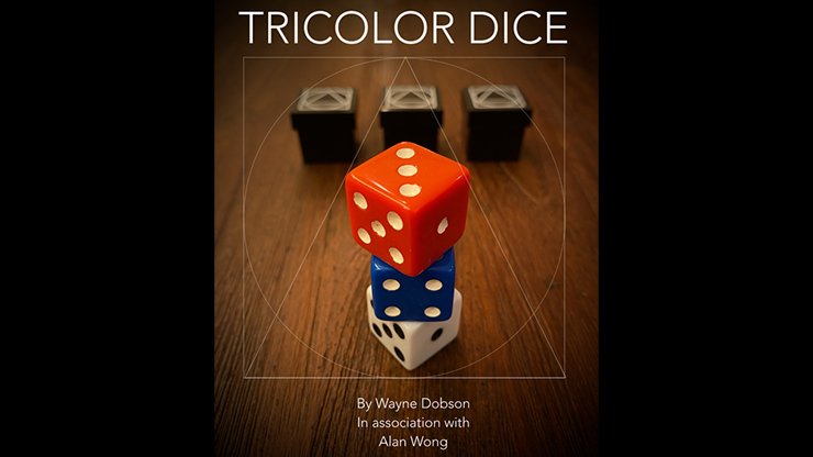 TRICOLOR DICE by Wayne Dobson and Alan Wong - Trick - Piper Magic